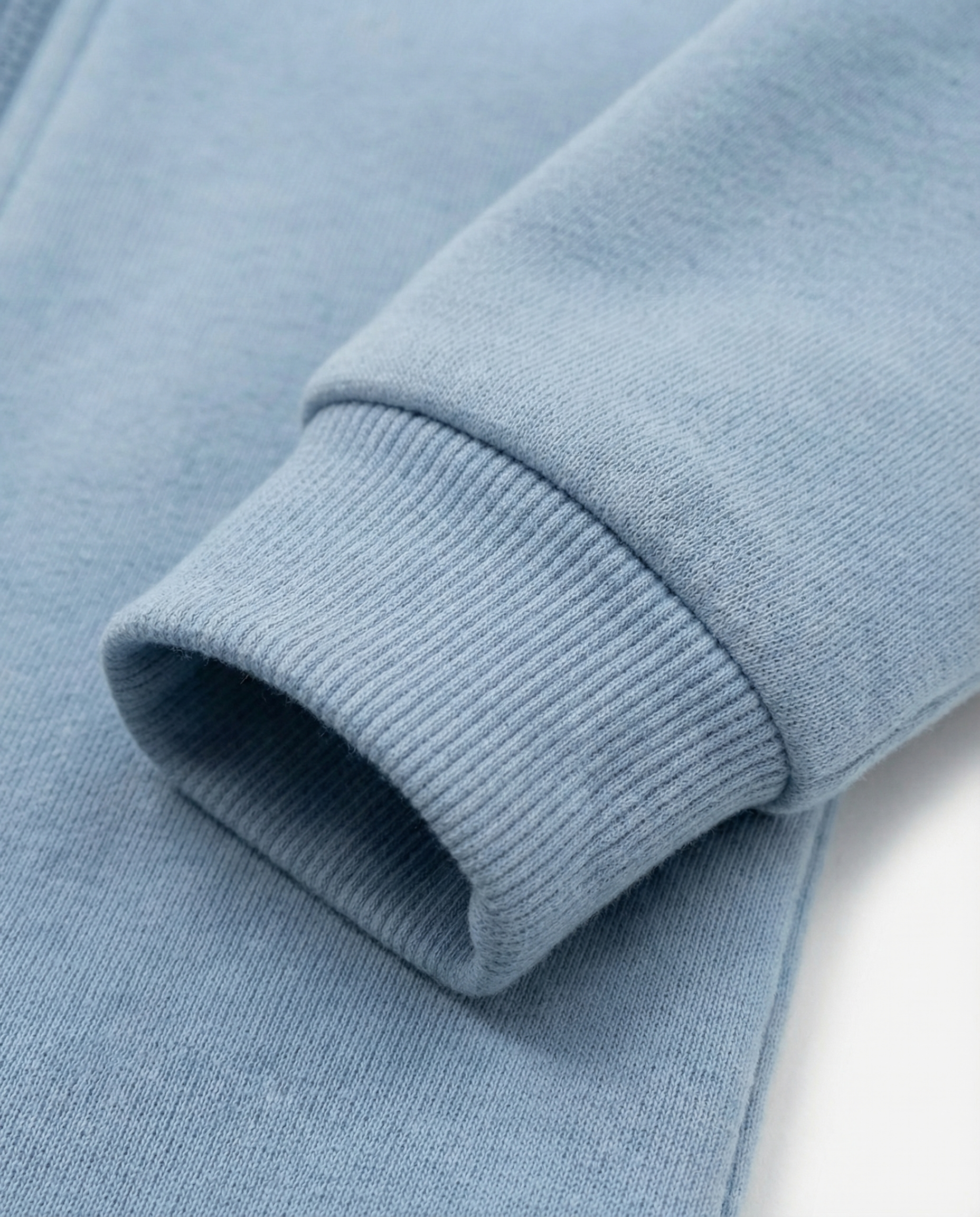 Baby Hooded Zip Romper — Baby Blue
