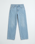 Girls Wide-Leg Jeans — Light Wash