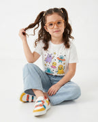 Girls Wide-Leg Utility Jeans — Light Wash