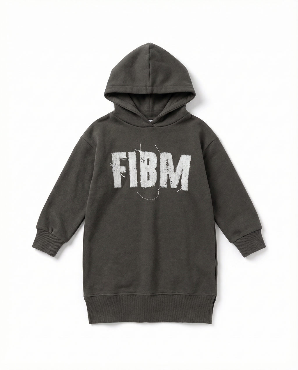 Girls FIBM Hoodie Dress — Black