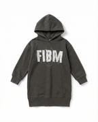 Girls FIBM Hoodie Dress — Black