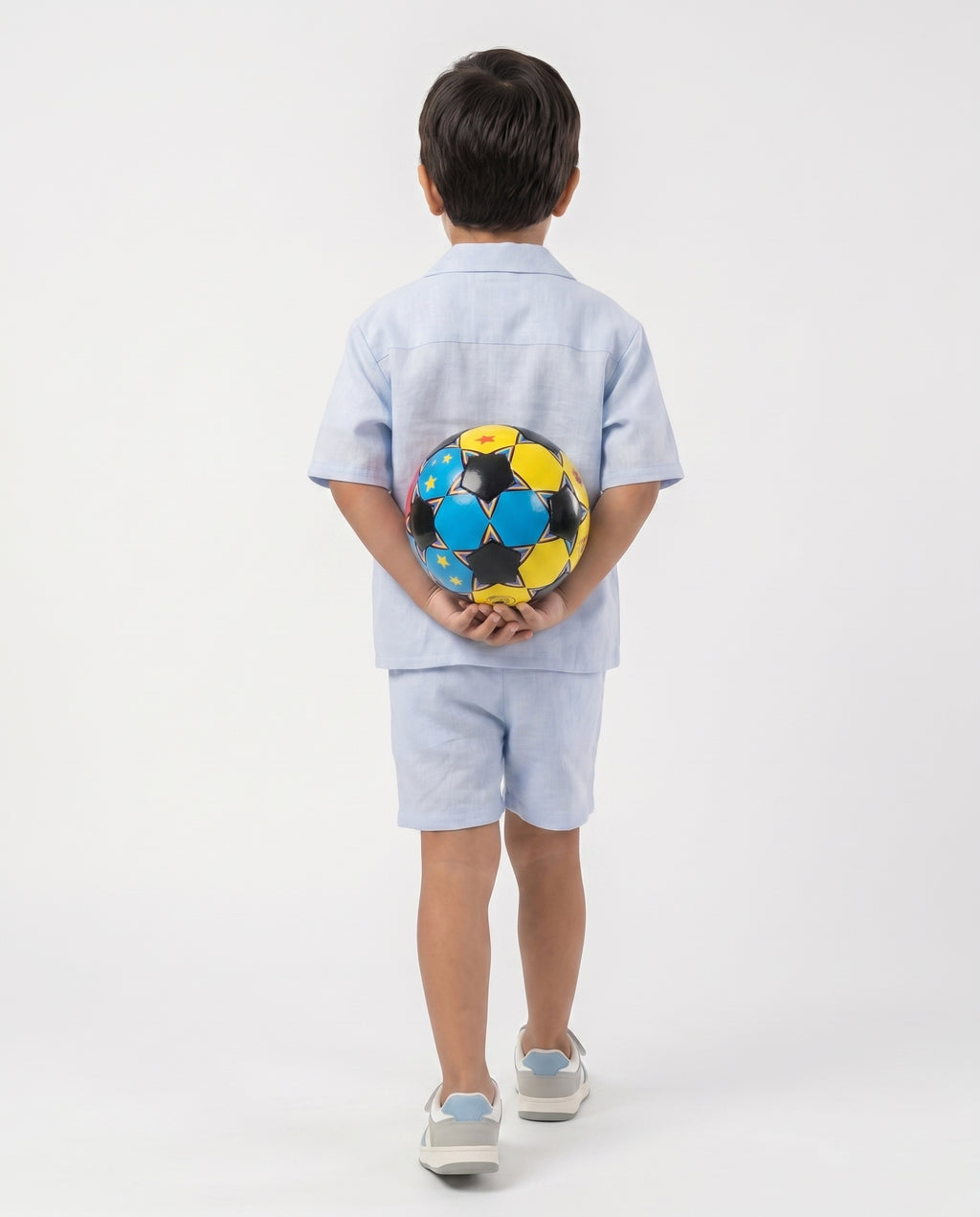 RAQI Linen Resort Set — Sky Blue | Boys