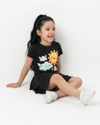 Tiered Ruffle Skirt — Black | Girls