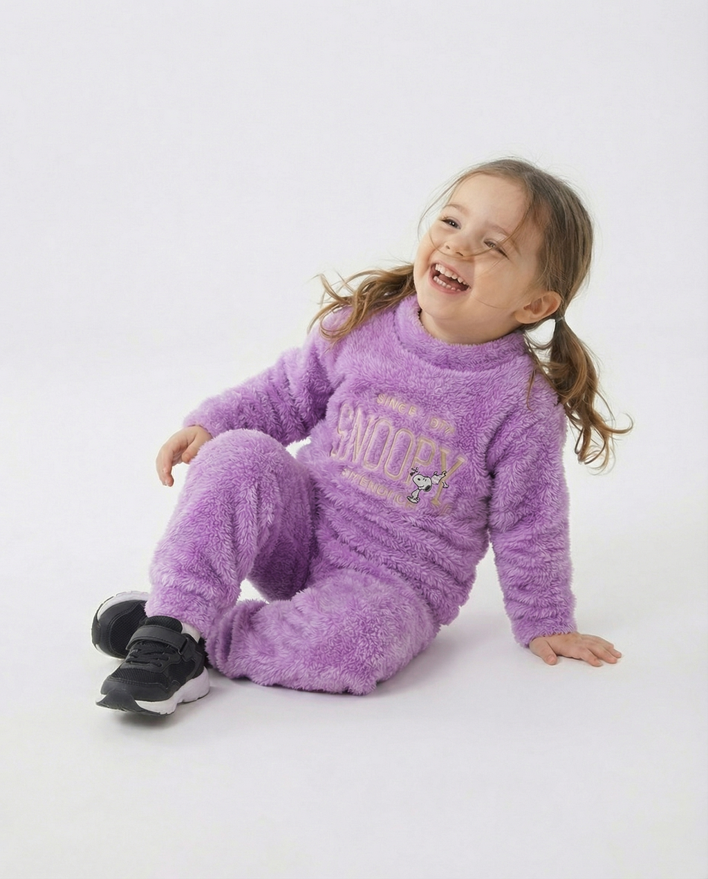 Baby Snoopy Fleece Set — Lavender