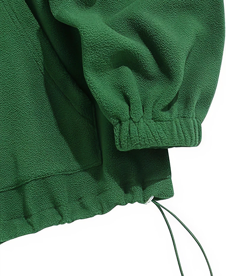 Green Fluffy Sweatshirt