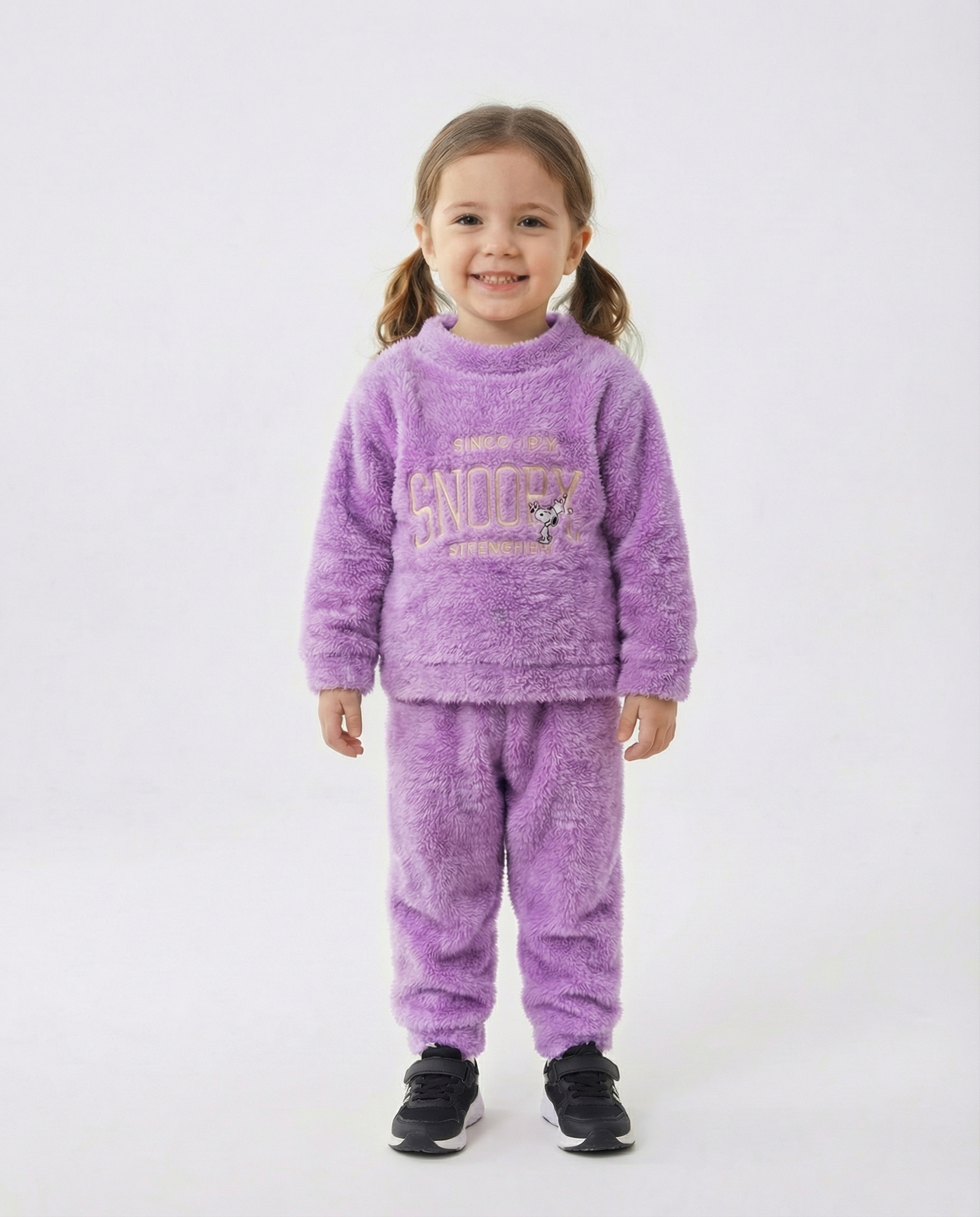 Baby Snoopy Fleece Set — Lavender