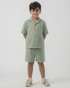 RAQI Linen Resort Set — Sage Green | Boys