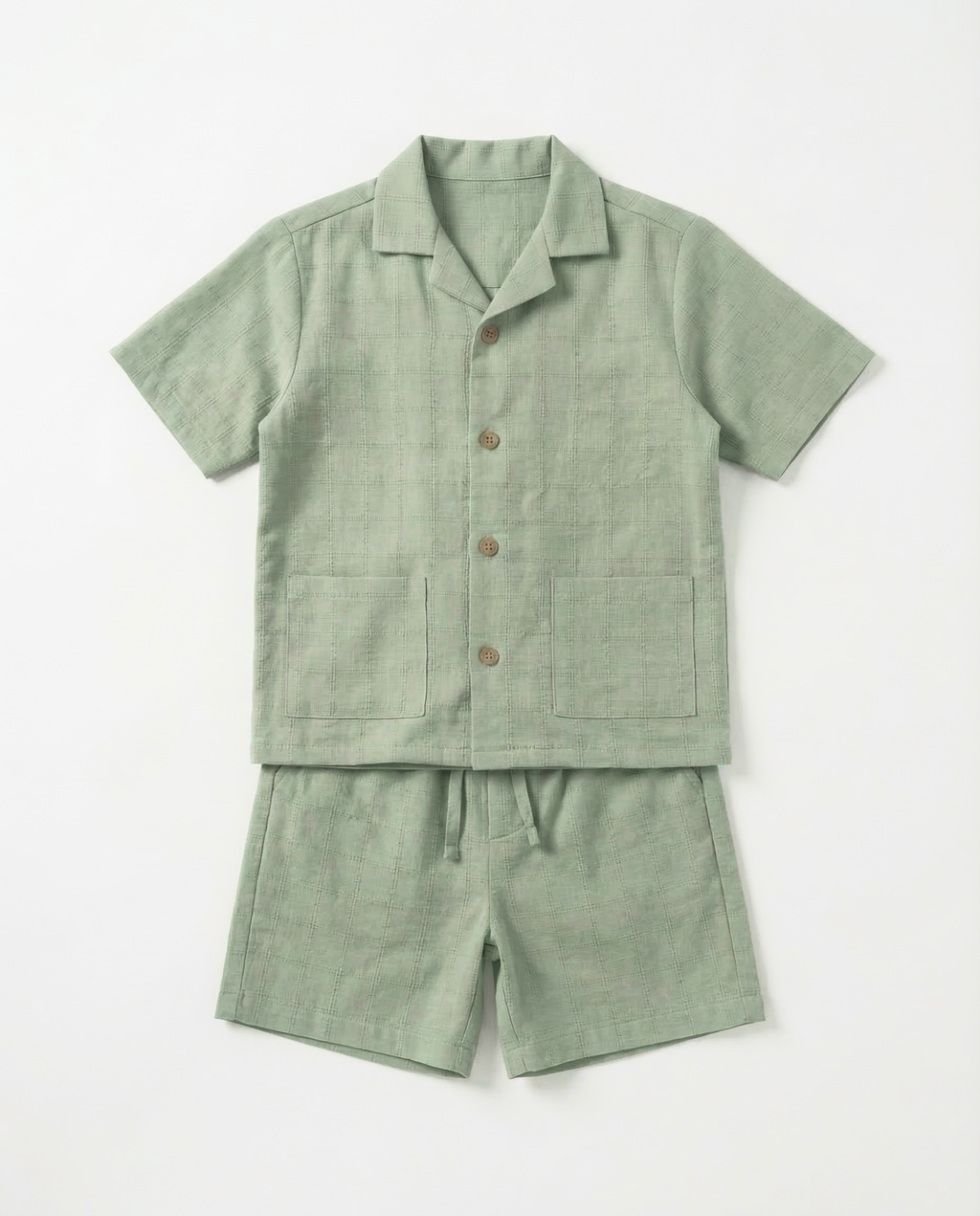 RAQI Linen Resort Set — Sage Green | Boys