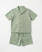 RAQI Linen Resort Set — Sage Green | Boys