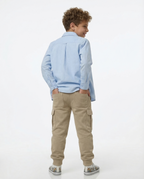 Boys Cargo Joggers — Sand