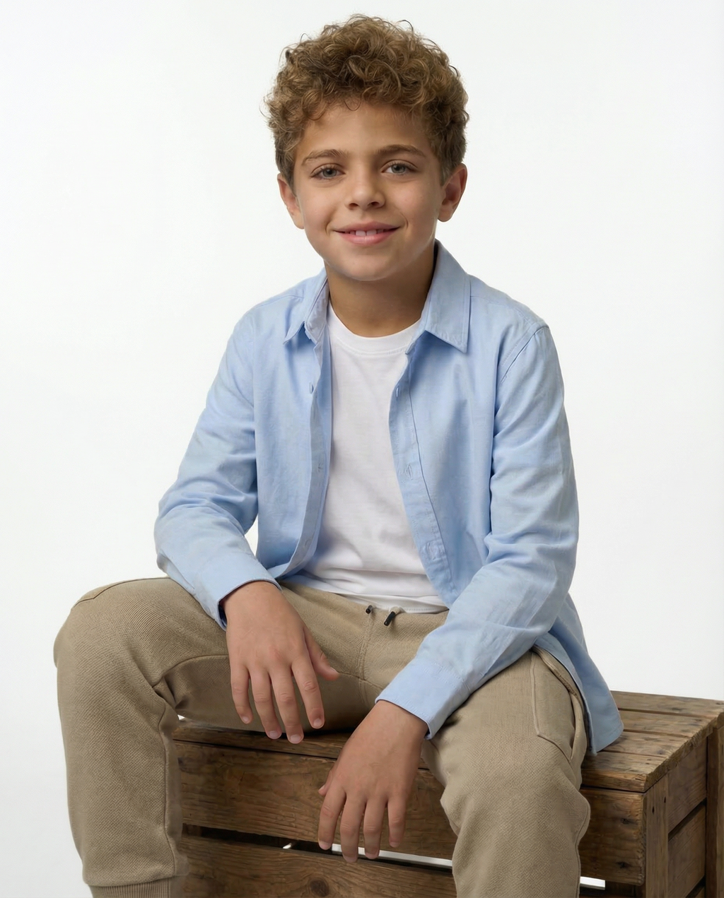 Boys Cargo Joggers — Sand