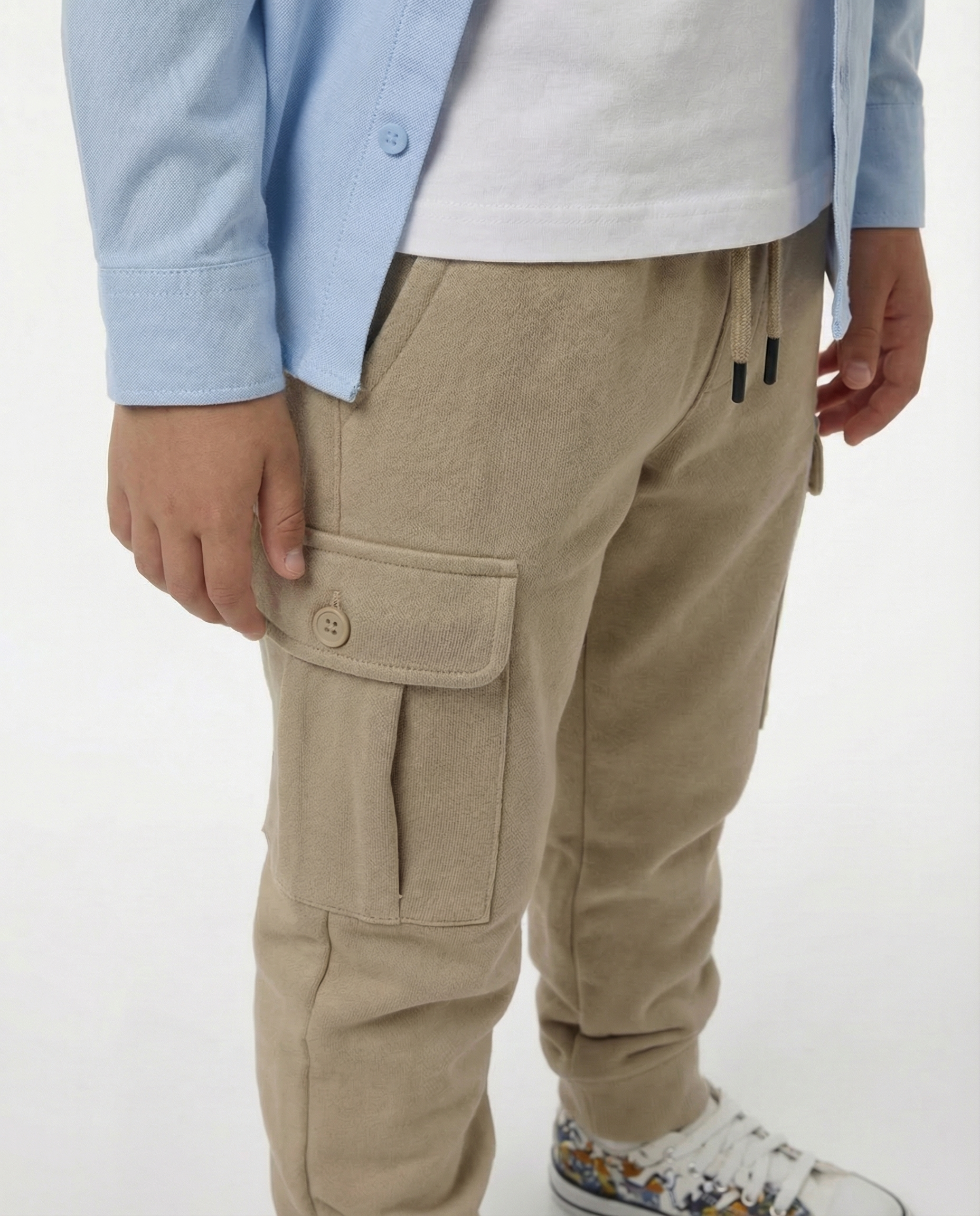 Boys Cargo Joggers — Sand