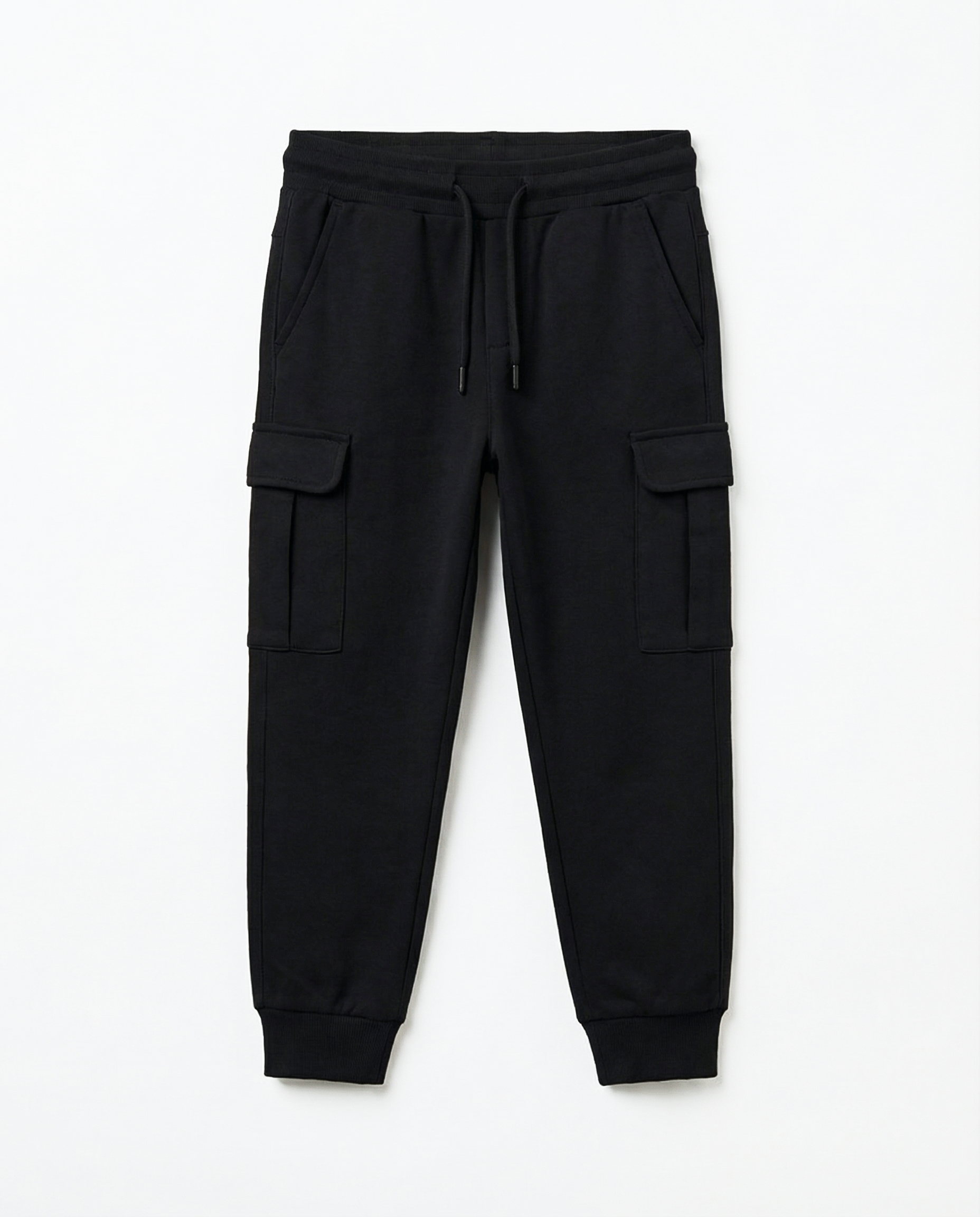 Boys Cargo Sweatpants — Black