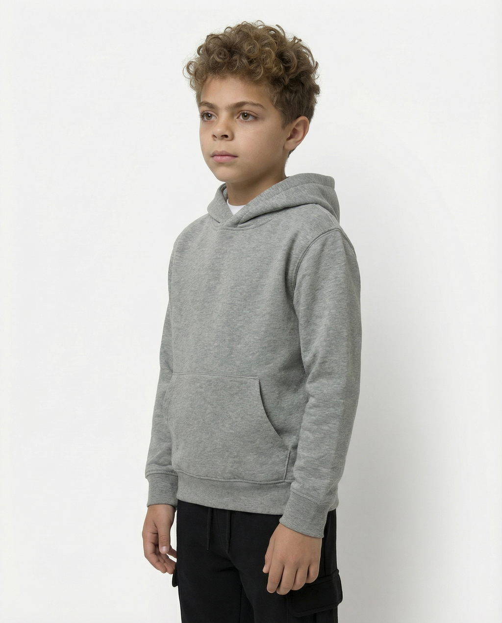 Boys Cargo Sweatpants — Black