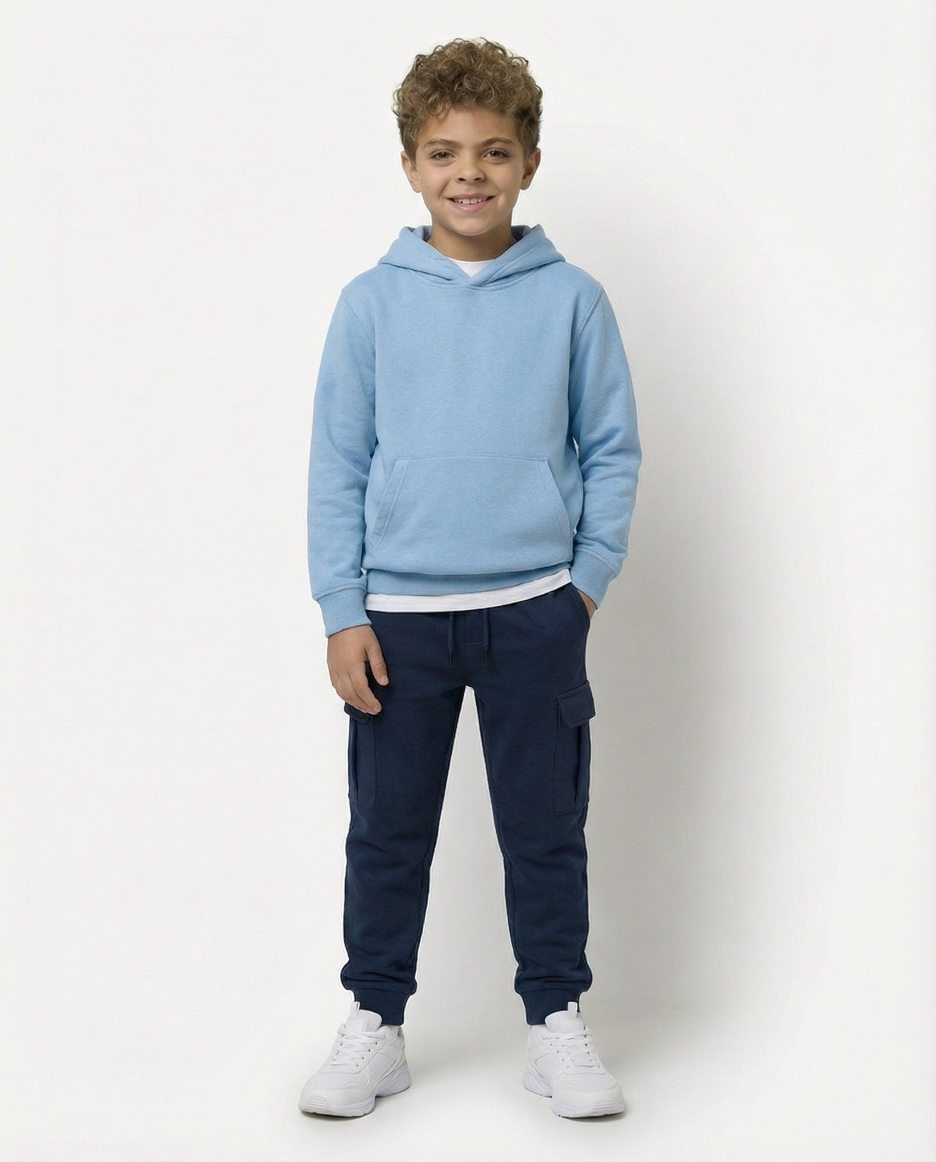 Boys Cargo Joggers — Navy