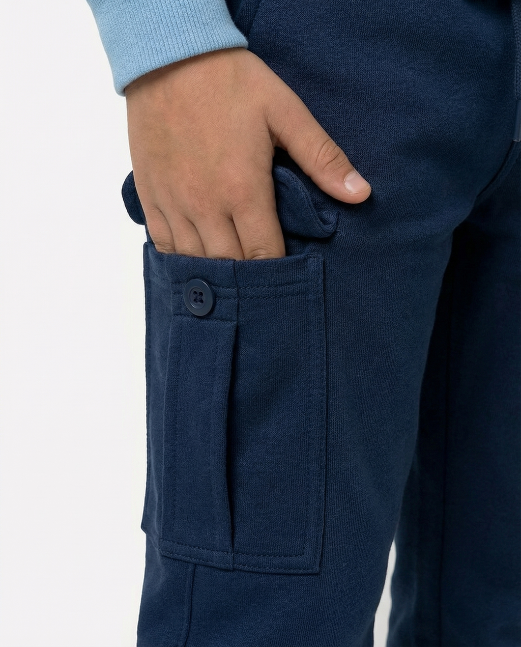 Boys Cargo Joggers — Navy