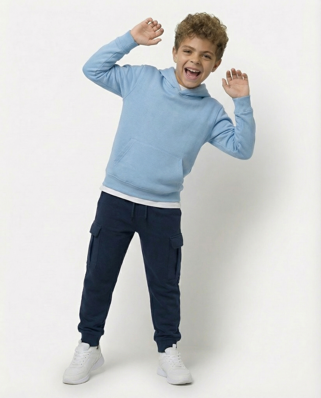 Boys Cargo Joggers — Navy