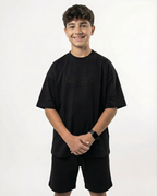 Boys T-Shirt & Shorts Set — Black