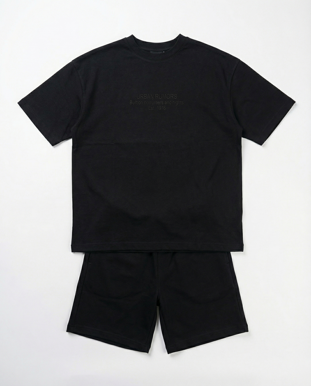 Boys T-Shirt & Shorts Set — Black