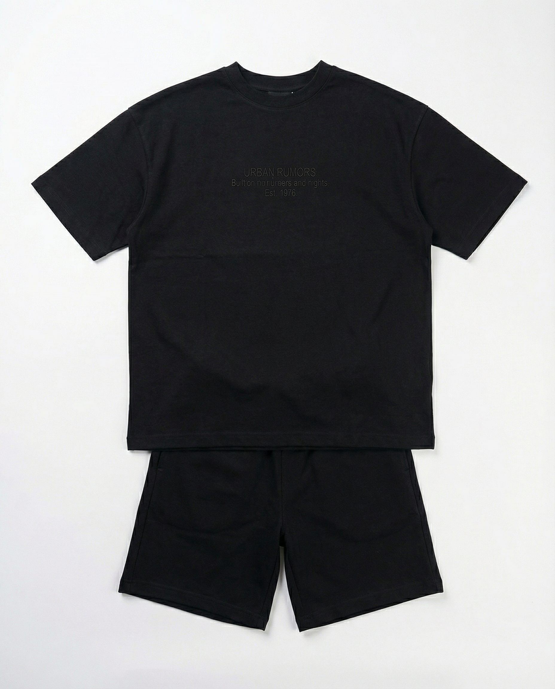 Boys T-Shirt & Shorts Set — Black
