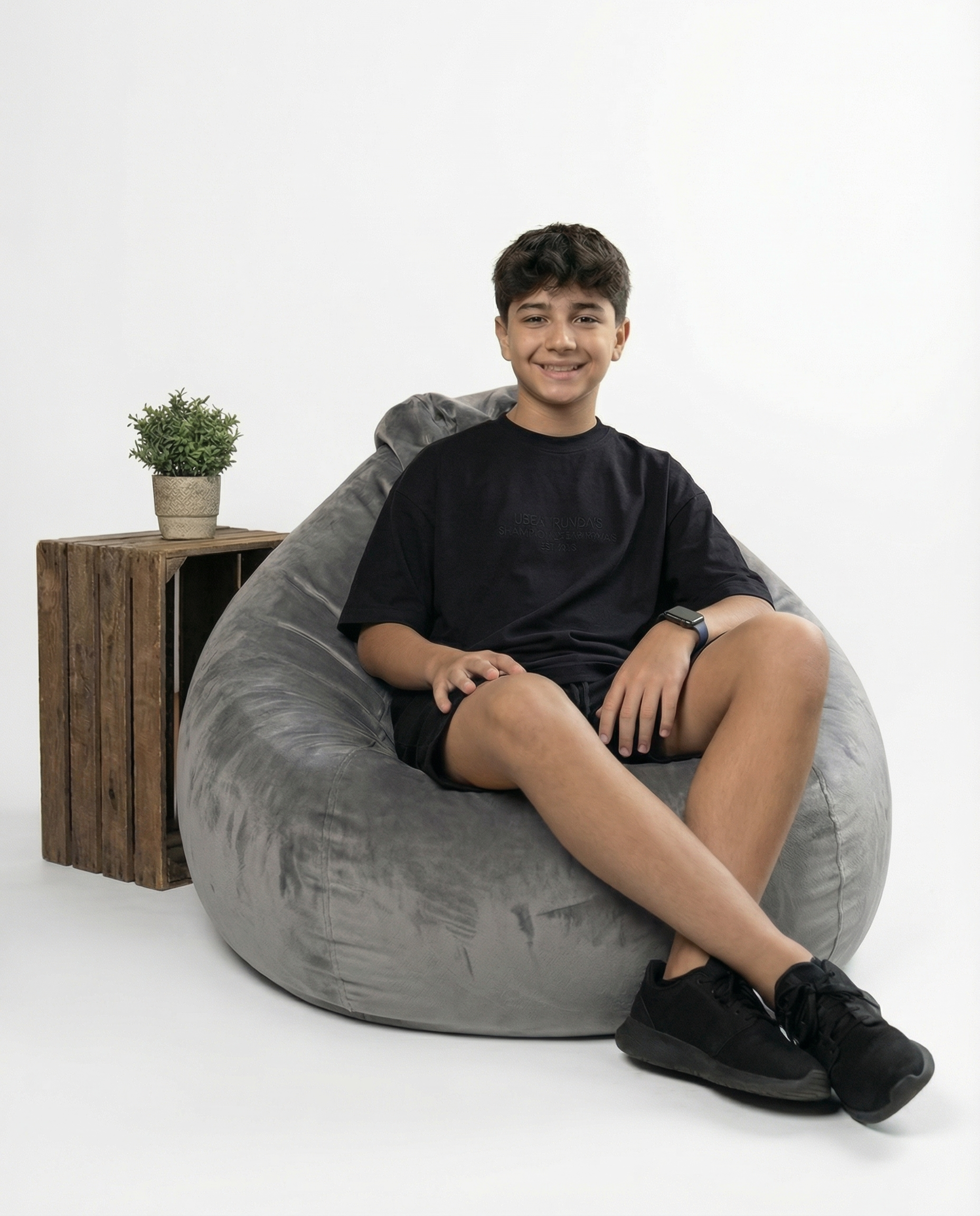 Boys T-Shirt & Shorts Set — Black