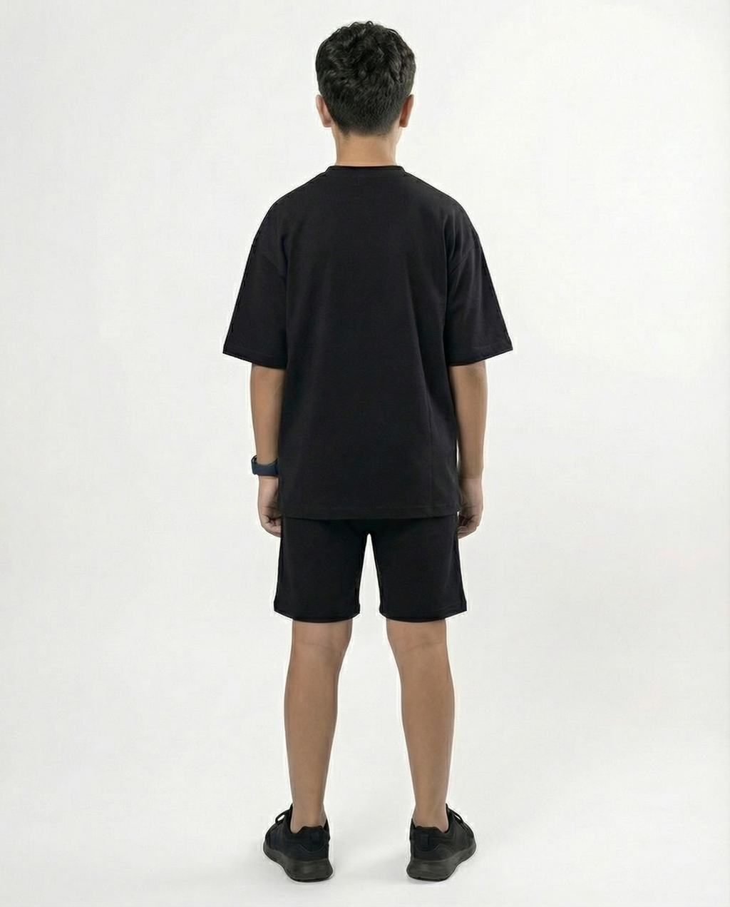 Boys T-Shirt & Shorts Set — Black
