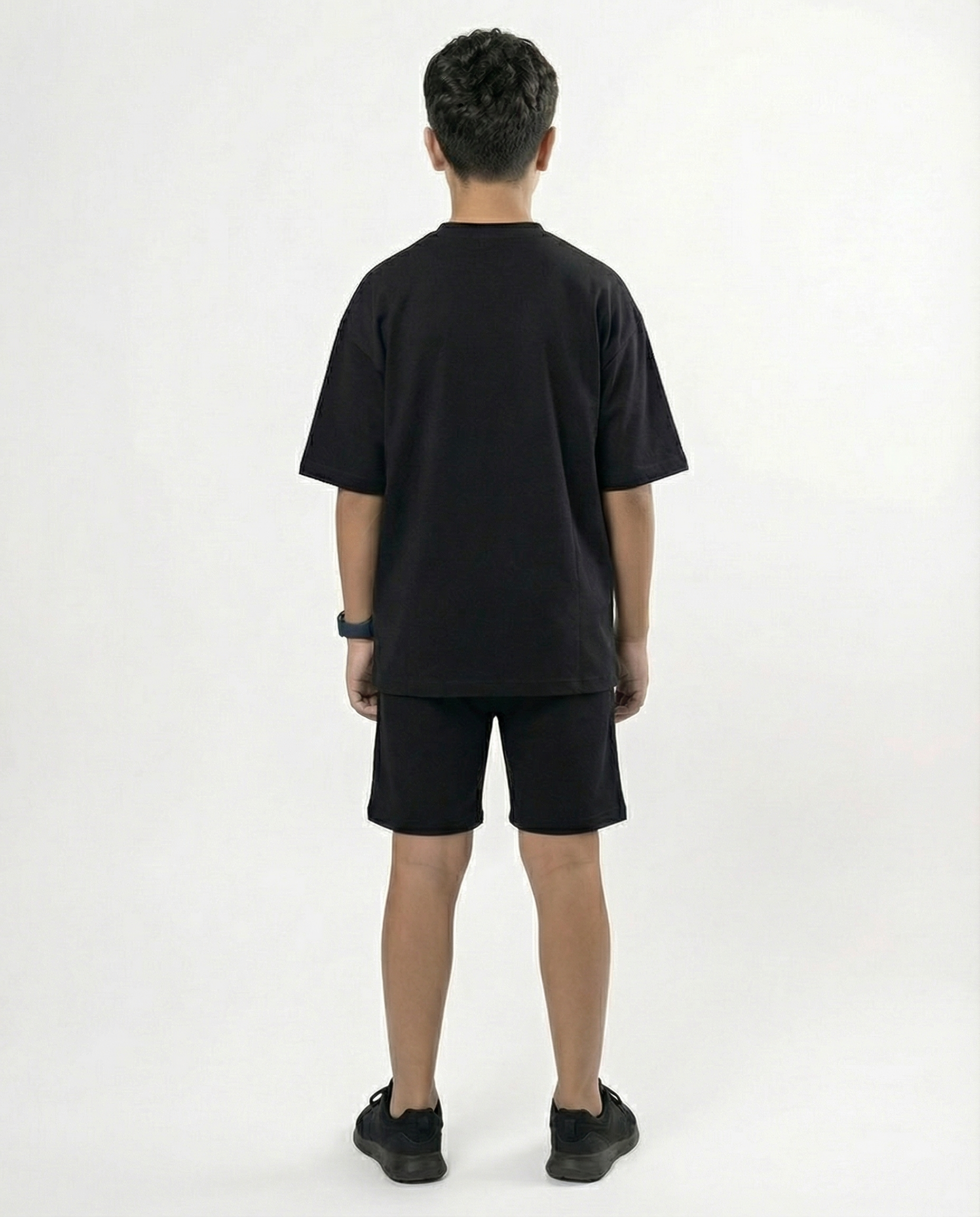 Boys T-Shirt & Shorts Set — Black